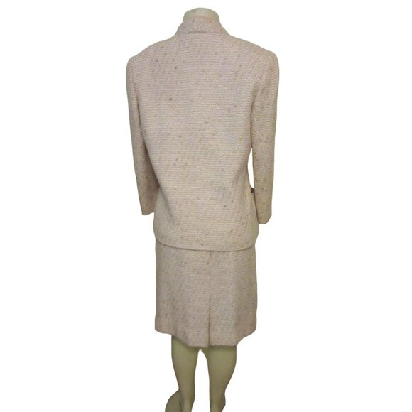 Vintage Armando Calo Emilio Pucci Tweed Style Wool Blend Skirt Suit in Sz 4 - Picture 4 of 12